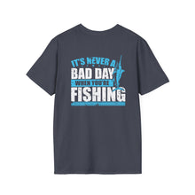Load image into Gallery viewer, It's Never a Bad Day When You're Fishing Marlin Design Official CCC Softstyle T-Shirt