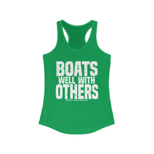 Load image into Gallery viewer, Boats Well With Others Official Credit Card Captain Women's Racerback Tank