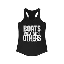 Load image into Gallery viewer, Boats Well With Others Official Credit Card Captain Women's Racerback Tank
