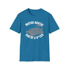 Load image into Gallery viewer, Motor Boatin' Son of a B*tch Funny Credit Card Captain Softstyle T-Shirt