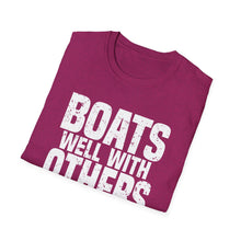 Load image into Gallery viewer, Boats Well With Others Official Credit Card Captain Softstyle T-Shirt