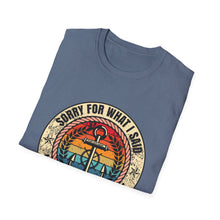 Load image into Gallery viewer, Sorry For What I Said While Docking the Boat Funny Official Credit Card Captain- T-Top Design Softstyle T-Shirt