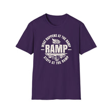 Load image into Gallery viewer, What Happens at the Ramp Stays at the Ramp Official CCC Funny Unisex Softstyle T-Shirt