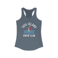 Load image into Gallery viewer, Tata Island Swim Club Funny Credit Card Captain Women's Racerback Tank
