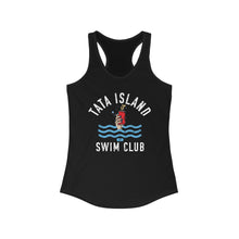 Load image into Gallery viewer, Tata Island Swim Club Funny Credit Card Captain Women's Racerback Tank