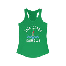 Load image into Gallery viewer, Tata Island Swim Club Funny Credit Card Captain Women's Racerback Tank