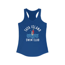 Load image into Gallery viewer, Tata Island Swim Club Funny Credit Card Captain Women's Racerback Tank