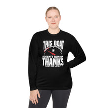 Load image into Gallery viewer, This Boat Doesn't Run on Thanks Funny Credit Card Captain Long Sleeve Tee