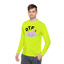 Load image into Gallery viewer, DTF Down To Float Flamingo Floatie Funny Lightweight Long Sleeve Tee