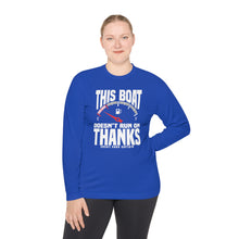 Load image into Gallery viewer, This Boat Doesn't Run on Thanks Funny Credit Card Captain Long Sleeve Tee