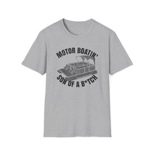 Load image into Gallery viewer, Motor Boatin' Son of a B*tch Funny Credit Card Captain Softstyle T-Shirt