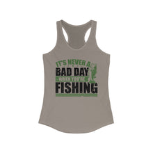 Load image into Gallery viewer, It's Never a Bad Day When You're Fishing Bass Design Official CCC Women's Racerback Tank