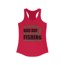 Load image into Gallery viewer, It's Never a Bad Day When You're Fishing Bass Design Official CCC Women's Racerback Tank