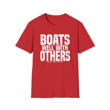 Load image into Gallery viewer, Boats Well With Others Official Credit Card Captain Softstyle T-Shirt