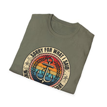 Load image into Gallery viewer, Sorry For What I Said While Docking the Boat Funny Credit Card Captain Softstyle T-Shirt