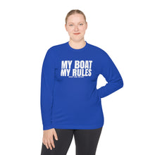 Load image into Gallery viewer, My Boat My Rules Official Credit Card Captain Funny Long Sleeve Tee