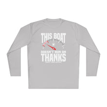 Load image into Gallery viewer, This Boat Doesn't Run on Thanks Funny Credit Card Captain Long Sleeve Tee
