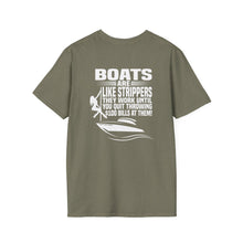 Load image into Gallery viewer, Boats Are Like Strippers Funny Official Credit Card Captain Softstyle T-Shirt