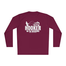 Load image into Gallery viewer, I'm a Hooker on the Weekends Redfish Design Funny Credit Card Captain Long Sleeve Tee