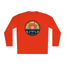 Load image into Gallery viewer, Sunset Under The Bridge Pontoon Dispensor Official Credit Card Captain Long Sleeve Tee