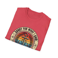 Load image into Gallery viewer, Sorry For What I Said While Docking the Boat Funny Official Credit Card Captain- T-Top Design Softstyle T-Shirt