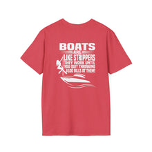 Load image into Gallery viewer, Boats Are Like Strippers Funny Official Credit Card Captain Softstyle T-Shirt