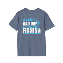 Load image into Gallery viewer, It's Never a Bad Day When You're Fishing Marlin Design Official CCC Softstyle T-Shirt
