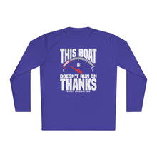 Load image into Gallery viewer, This Boat Doesn't Run on Thanks Funny Credit Card Captain Long Sleeve Tee
