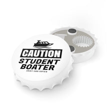 Load image into Gallery viewer, CAUTION! Student Boater! Official Credit Card Captain Funny Bottle Opener