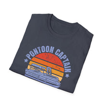 Load image into Gallery viewer, Pontoon Captain, Like a Regular Captain Only More Drunker Funny Credit Card Captain Softstyle T-Shirt