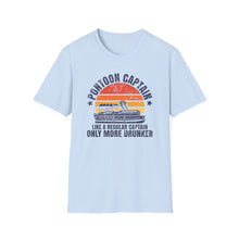 Load image into Gallery viewer, Pontoon Captain, Like a Regular Captain Only More Drunker Funny Credit Card Captain Softstyle T-Shirt