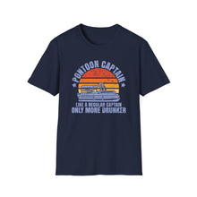 Load image into Gallery viewer, Pontoon Captain, Like a Regular Captain Only More Drunker Funny Credit Card Captain Softstyle T-Shirt