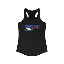 Load image into Gallery viewer, Official Credit Card Captain Shipwreck Logo Women's Racerback Tank