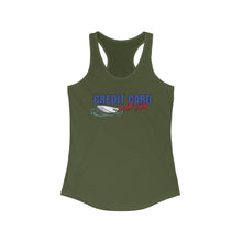 Load image into Gallery viewer, Official Credit Card Captain Shipwreck Logo Women's Racerback Tank