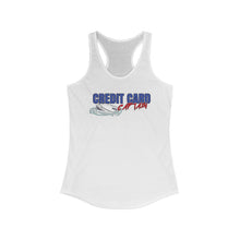 Load image into Gallery viewer, Official Credit Card Captain Shipwreck Logo Women's Racerback Tank