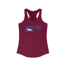 Load image into Gallery viewer, Official Credit Card Captain Shipwreck Logo Women's Racerback Tank