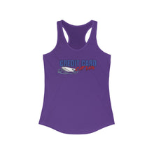 Load image into Gallery viewer, Official Credit Card Captain Shipwreck Logo Women's Racerback Tank