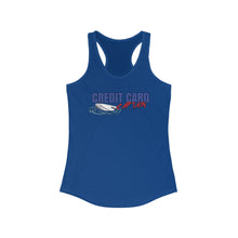 Load image into Gallery viewer, Official Credit Card Captain Shipwreck Logo Women's Racerback Tank