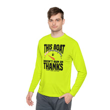 Load image into Gallery viewer, This Boat Doesn't Run on Thanks Funny Credit Card Captain Long Sleeve Tee
