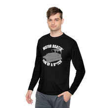 Load image into Gallery viewer, Motor Boatin' Son of a B*tch Funny Credit Card Captain Long Sleeve Tee