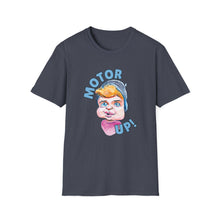 Load image into Gallery viewer, HayHay Says, "Motor Up!" Official Credit Card Captain Softstyle T-Shirt