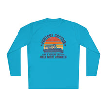 Load image into Gallery viewer, Pontoon Captain, Like a Regular Captain Only More Drunker Funny Credit Card Captain Lightweight Long Sleeve Tee