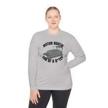 Load image into Gallery viewer, Motor Boatin' Son of a B*tch Funny Credit Card Captain Long Sleeve Tee