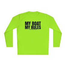 Load image into Gallery viewer, My Boat My Rules Official Credit Card Captain Funny Long Sleeve Tee
