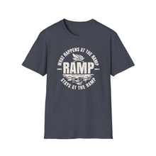 Load image into Gallery viewer, What Happens at the Ramp Stays at the Ramp Official CCC Funny Unisex Softstyle T-Shirt