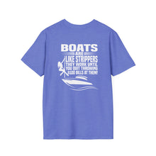 Load image into Gallery viewer, Boats Are Like Strippers Funny Official Credit Card Captain Softstyle T-Shirt