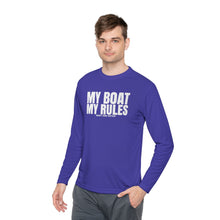 Load image into Gallery viewer, My Boat My Rules Official Credit Card Captain Funny Long Sleeve Tee
