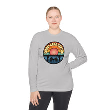 Load image into Gallery viewer, Sunset Under The Bridge Pontoon Dispensor Official Credit Card Captain Long Sleeve Tee