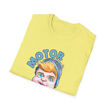 Load image into Gallery viewer, HayHay Says, "Motor Up!" Official Credit Card Captain Softstyle T-Shirt
