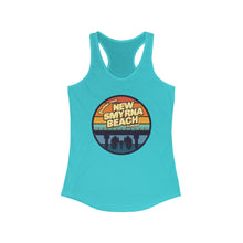 Load image into Gallery viewer, Greetings From New Smyrna Beach Credit Card Captain Women's Racerback Tank